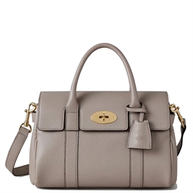 Mulberry Small Bayswater Satchel Cashmere Taupe Heavy Grain